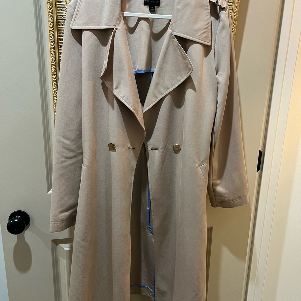 Worthington Classic Tan Trench Coat